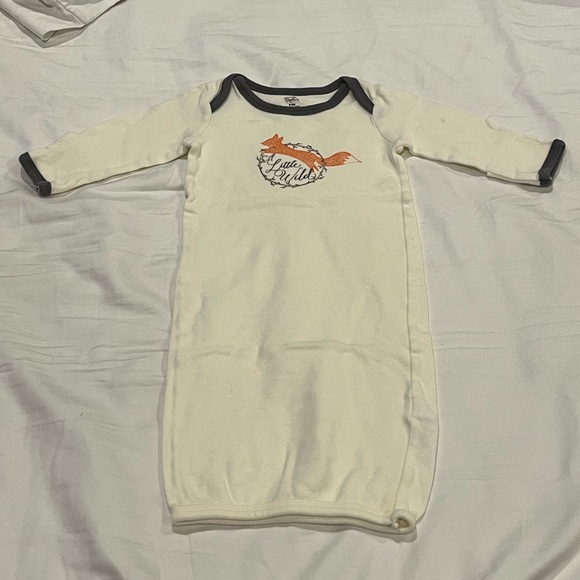 NWOT Infant 0-6 months (3) Piece Fox Gender Neutral Sleep Gown Set - Picture 8 of 12